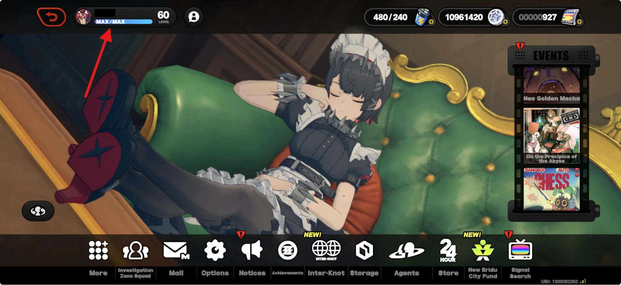 Select your profile at the top Select your profile at the top