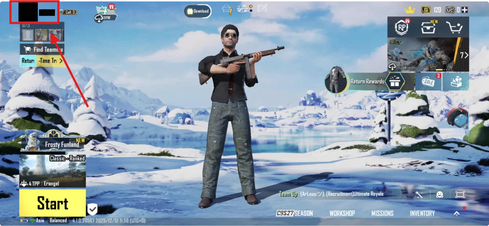 Click the icon at the top-left