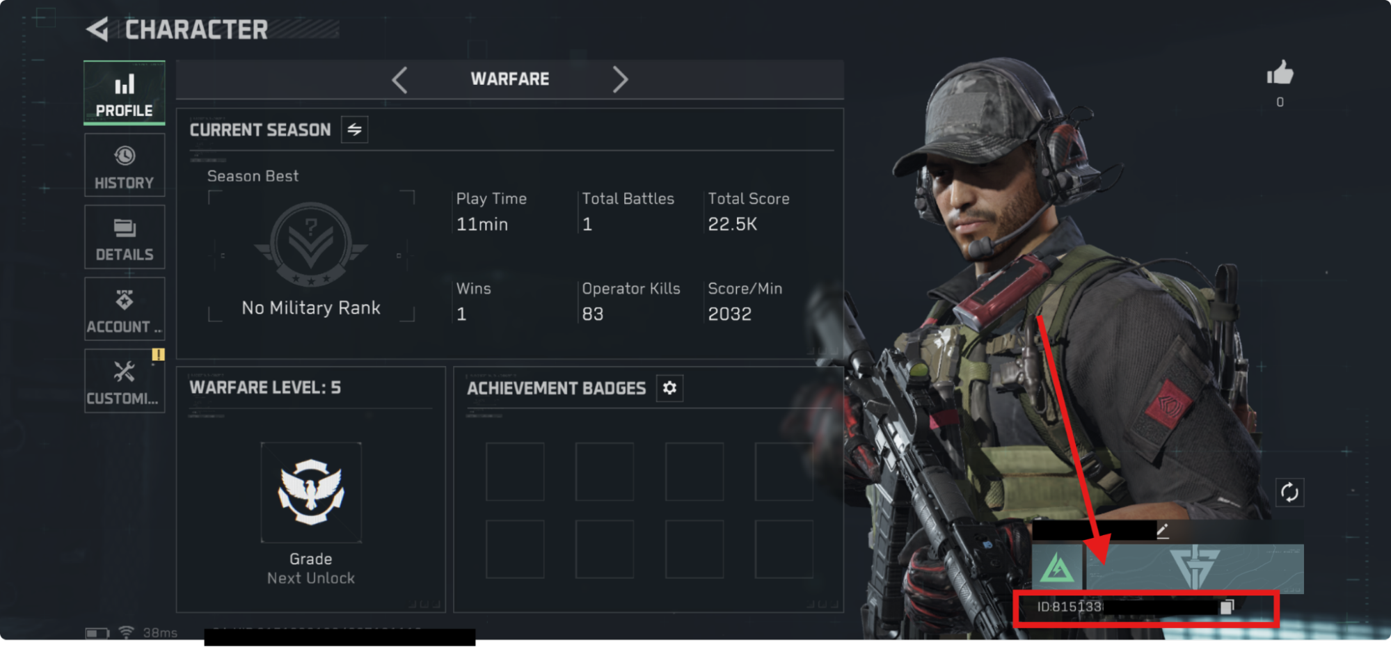 Find your Delta Force UID