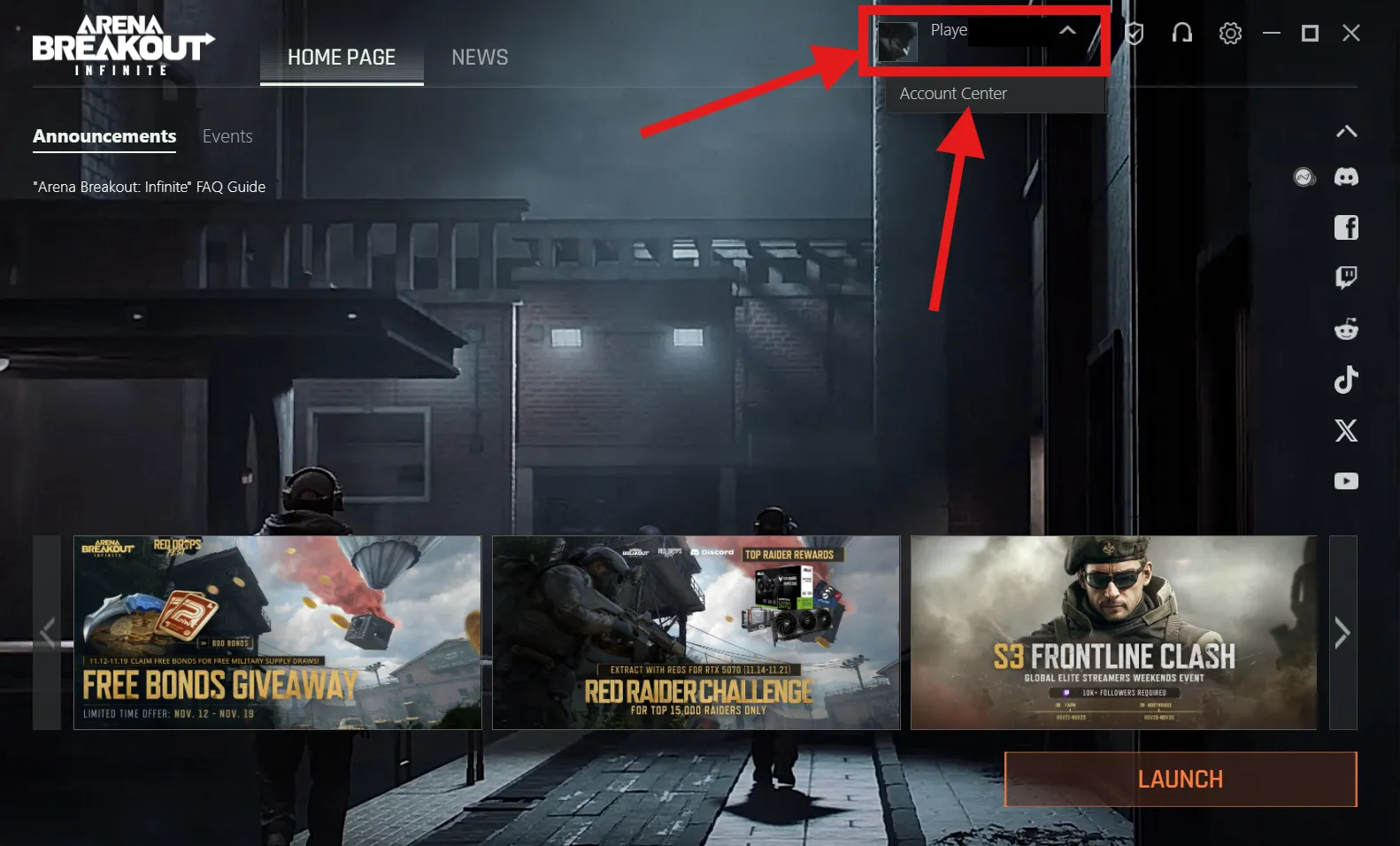 click your profile name/avatar. Then select “Account Center”