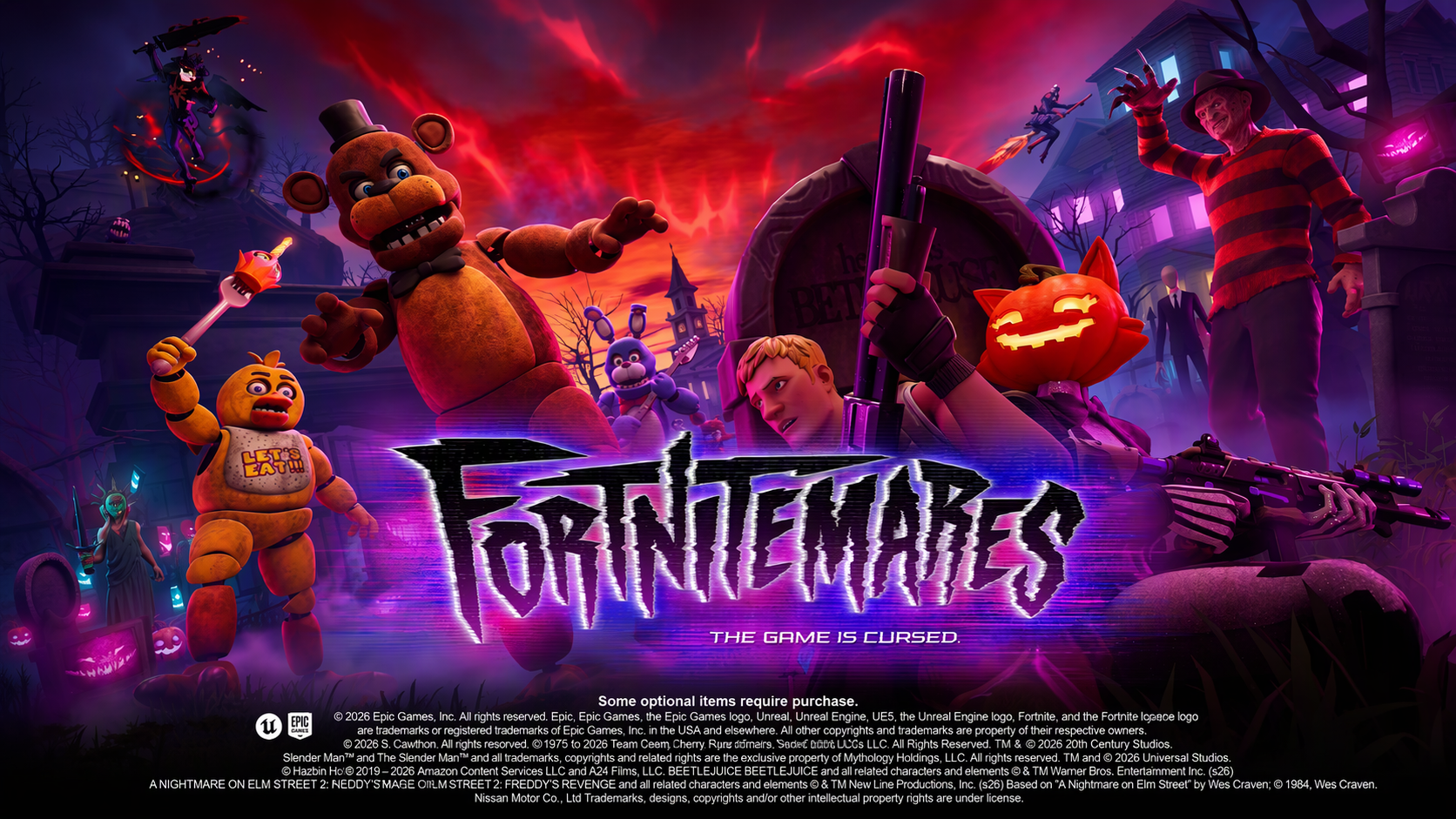 Fortnitemares 2026: دليل فعاليات الهالوين والمكافآت