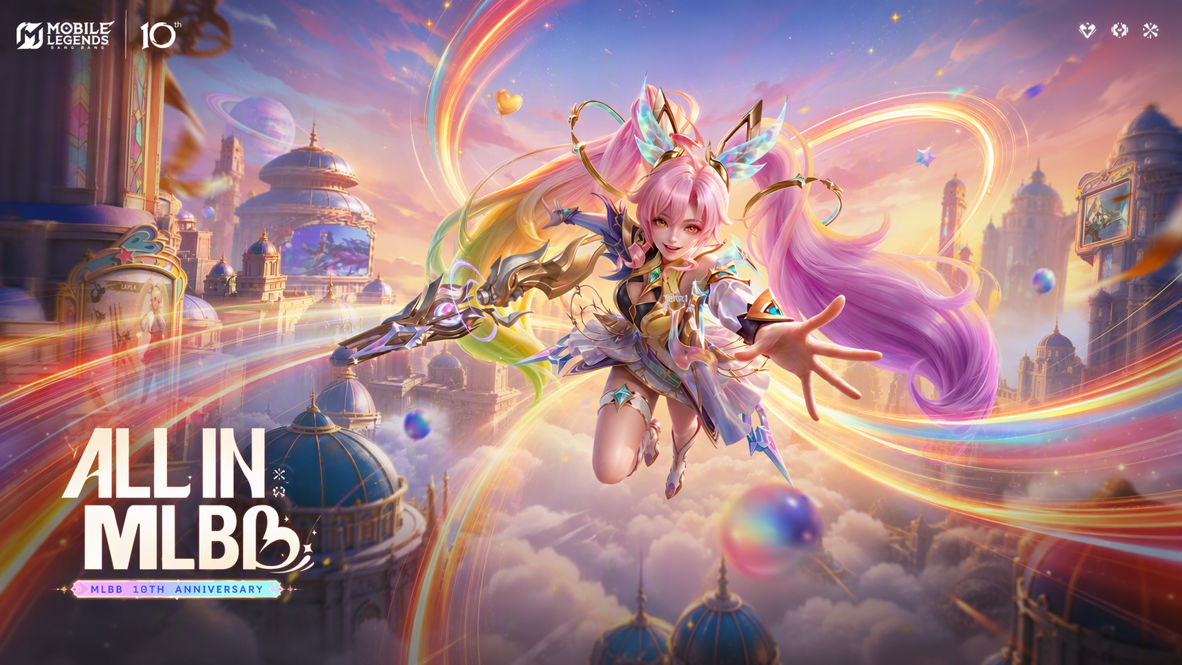 Mobile Legends الذكرى العاشرة: هدية مجانية في عطلة نهاية الأسبوع