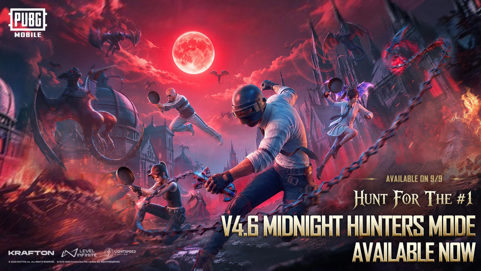 PUBG Mobile 4.6: Os principais conteúdos da atualização Midnight Hunters