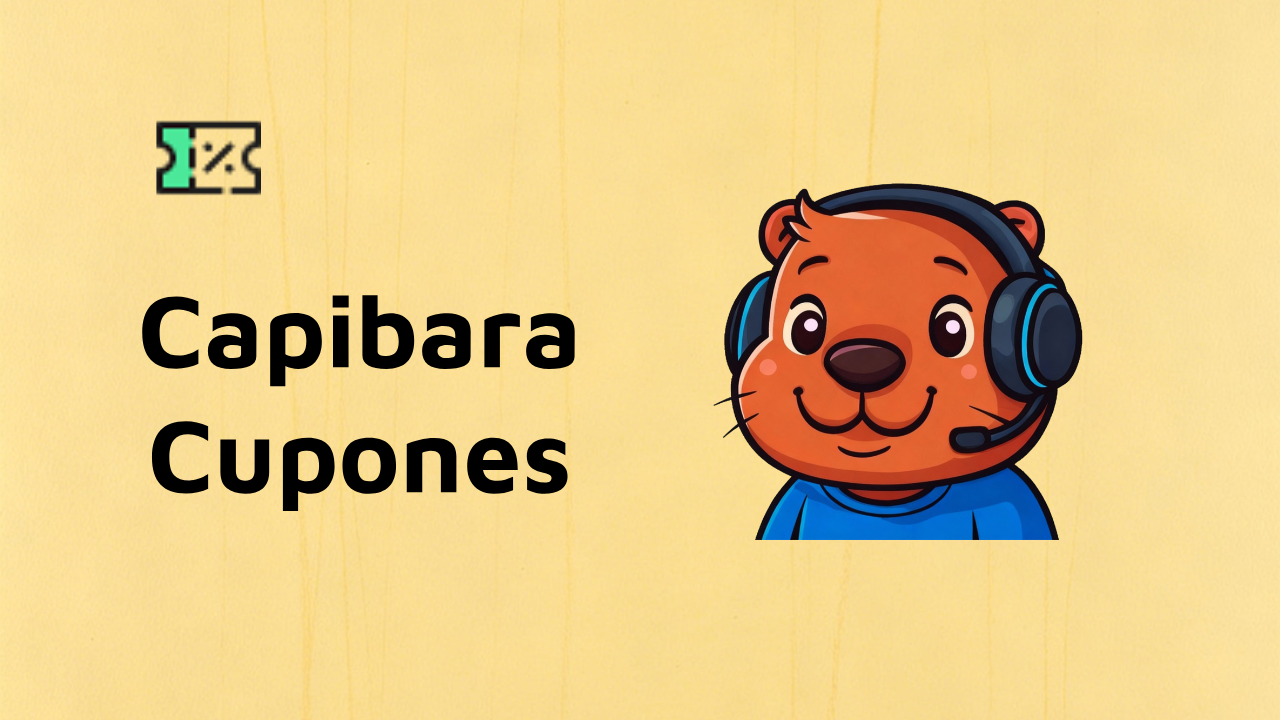 Capibara Cupones: Buscador de cupones que ofrece hasta 100% de descuento en juegos, tiendas y apps