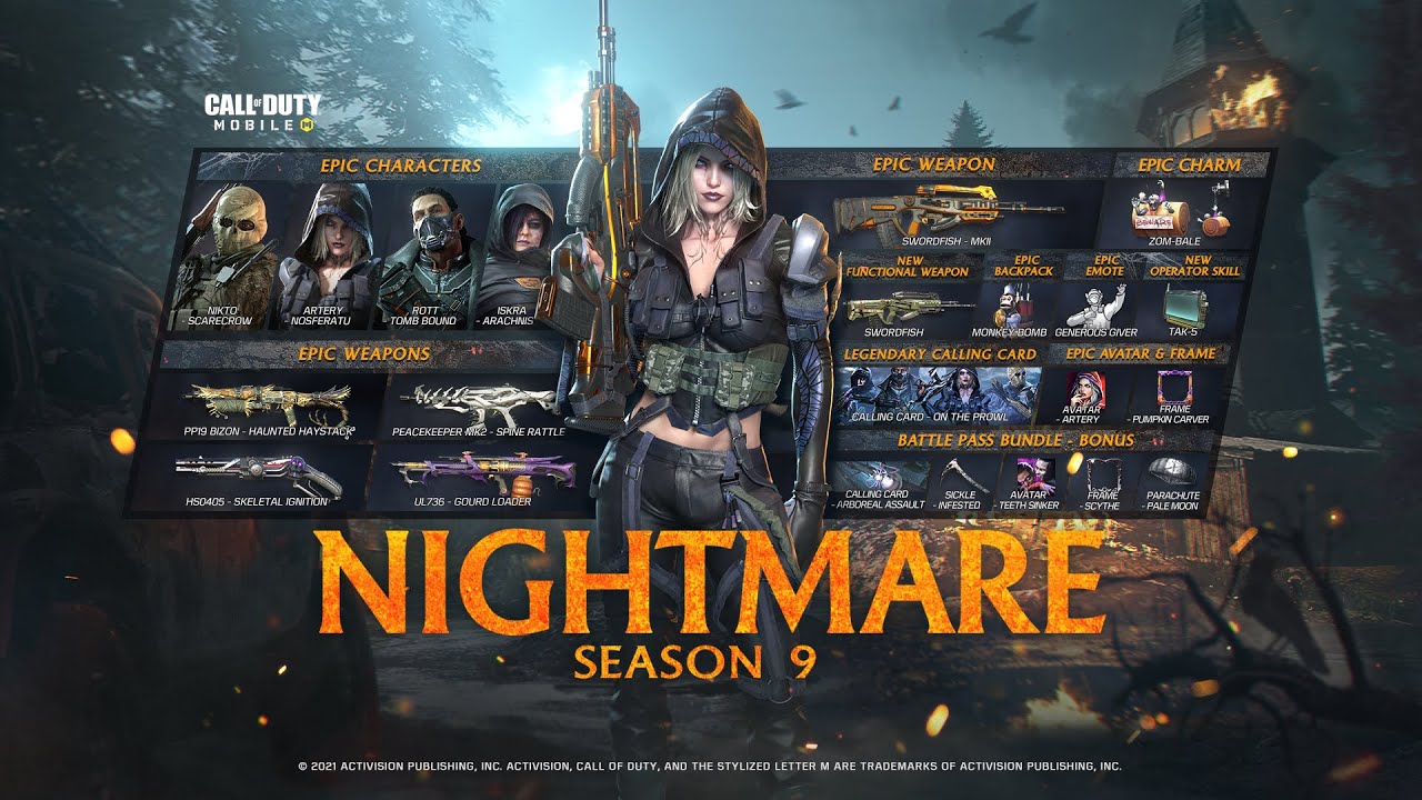 Call of Duty: Mobile Temporada 9 Nightmare: armas, mapas e passe de batalha