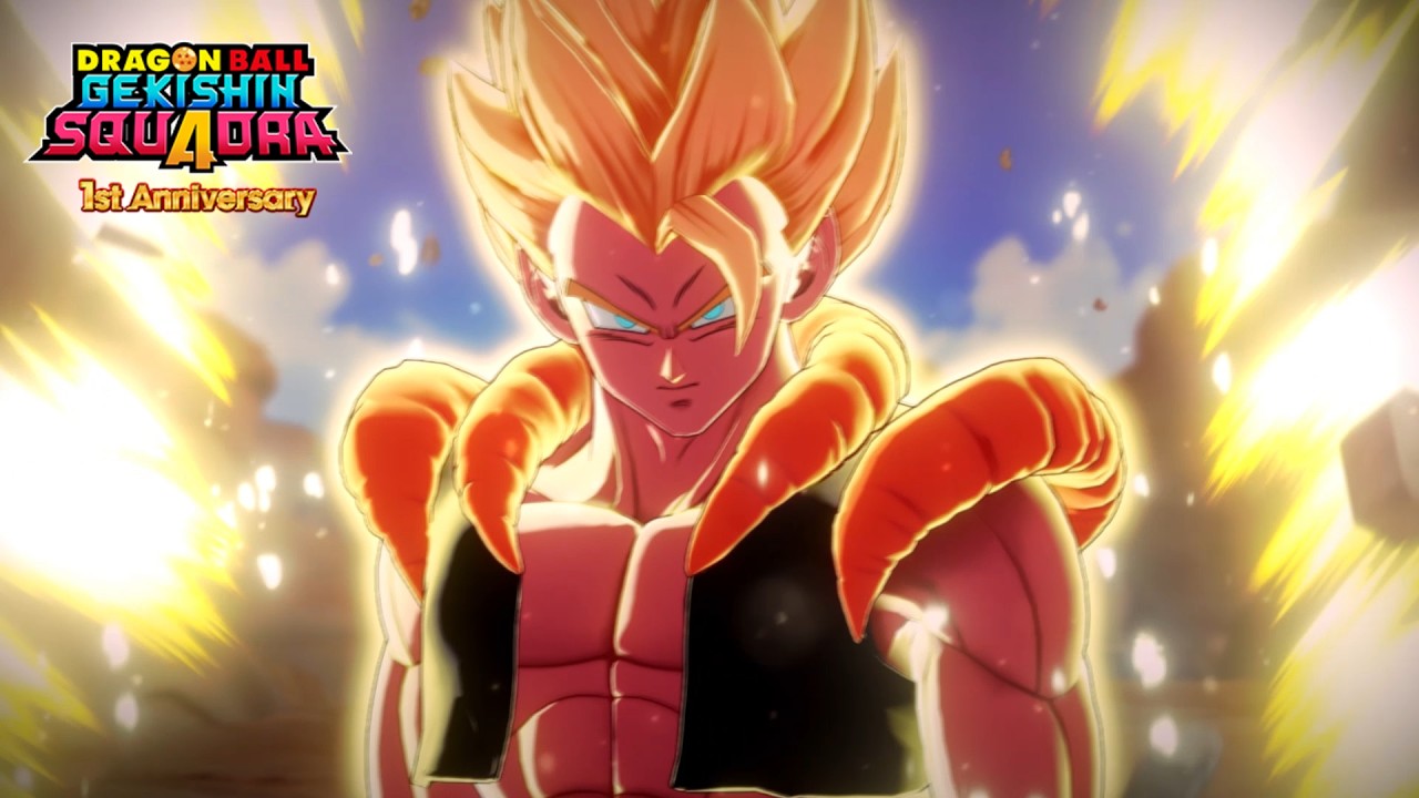 DRAGON BALL GEKISHIN SQUADRA celebra su primer aniversario con Super Gogeta en la Temporada 7