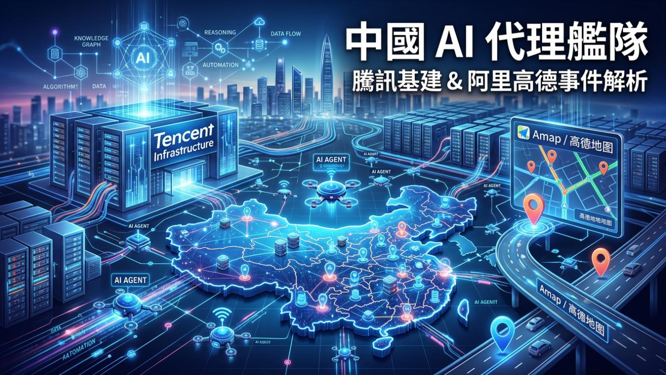 中國 AI 代理艦隊是什麼？騰訊基建與阿里 Amap 事件解析