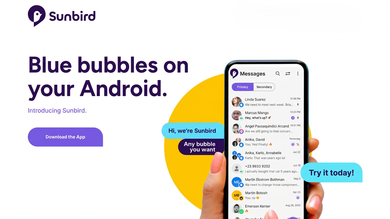 تطبيق Sunbird: كيف يعمل iMessage على أندرويد وسعره وحدوده؟