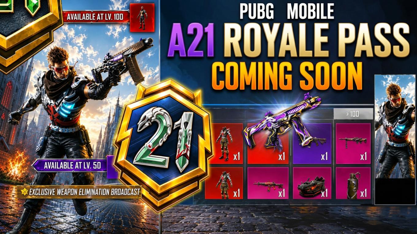 PUBG Mobile A21 Royale Pass: Release Date and What to Expect
