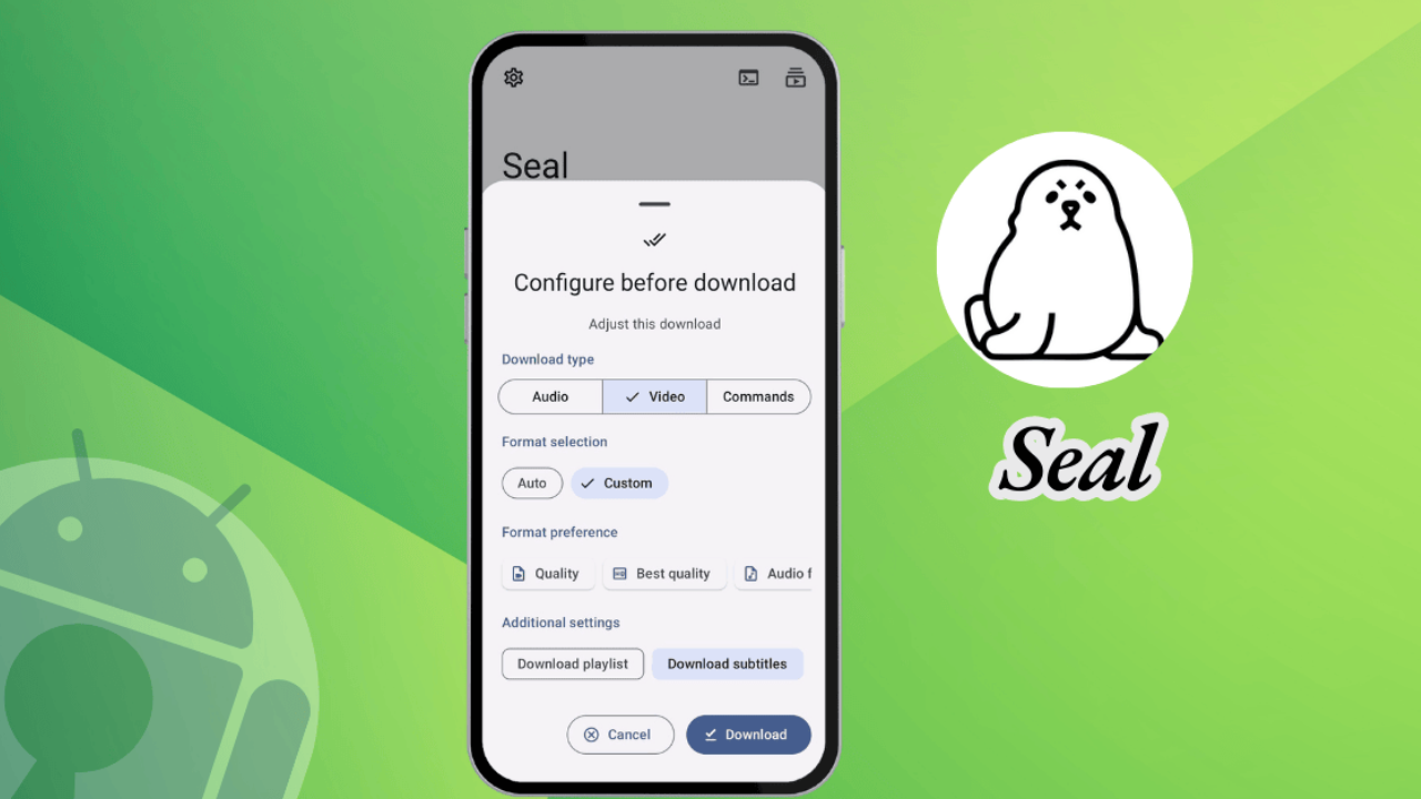 Seal é um baixador de vídeos de código aberto para Android sem anúncios