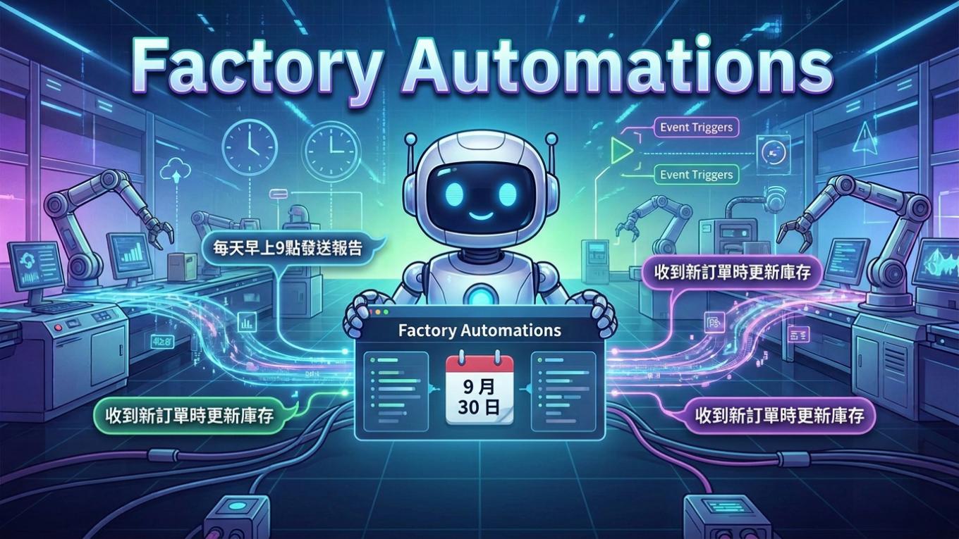 Factory Automations 是甚麼？用自然語言讓 Droid 代理自動跑重複工作