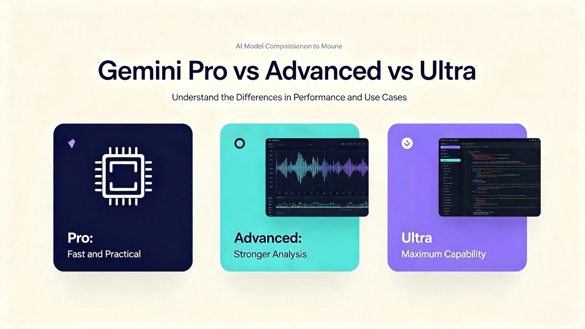 Gemini Pro vs Advanced vs Ultra: Google's AI Tiers Compared (2026)