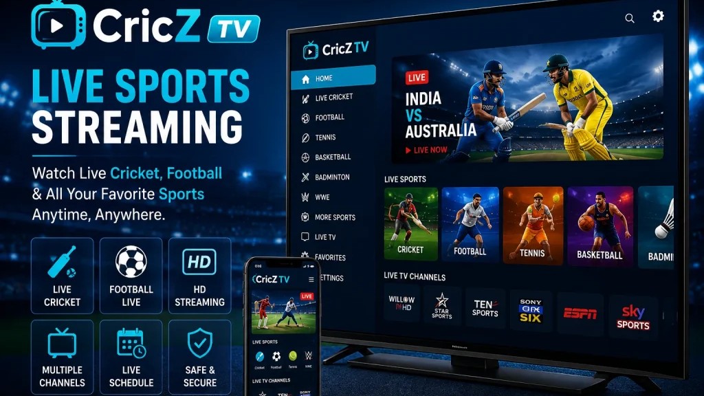 كيفية تنزيل CricZ TV APK للاندرويد وتثبيته خطوة بخطوة