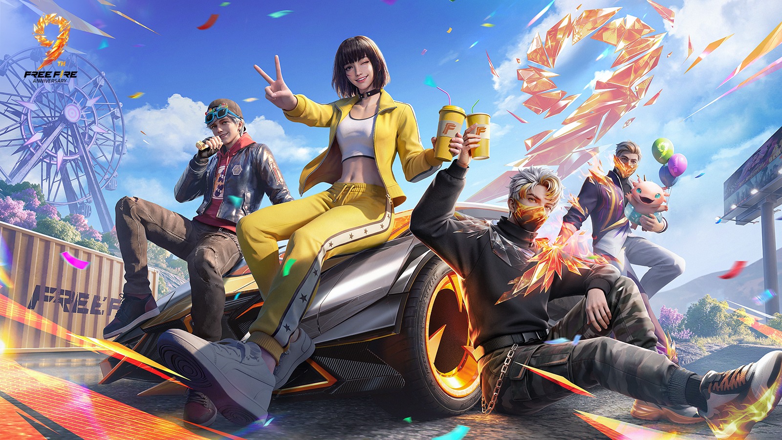 Free Fire OB55: todo lo nuevo en la actualización del 9º aniversario
