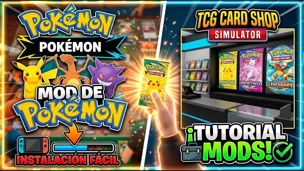 Como instalar mods de Pokémon TCG no TCG Card Shop Simulator