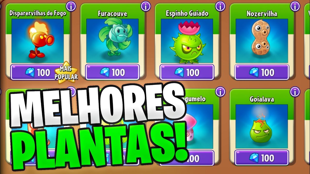 10 Plantas Mais Fortes do Plants vs Zombies 2 (Ranking 2026)