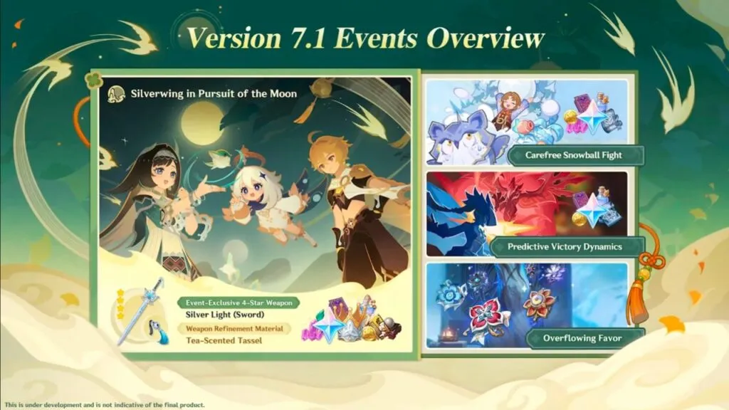 Genshin Impact 7.1: Guía de eventos y recompensas gratis del festival Luna Creciente