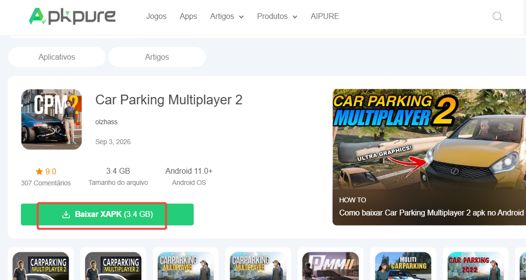 baixar Car Parking Multiplayer 2 apk